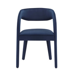 Pinnacle Midnight Blue Performance Velvet Dining Chair (Set of 2) - Ornate Home