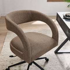 Pinnacle Mocha Upholstered Office Chair - Ornate Home