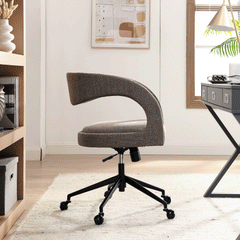 Pinnacle Mocha Upholstered Office Chair - Ornate Home