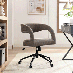 Pinnacle Mocha Upholstered Office Chair - Ornate Home