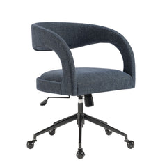 Pinnacle Slate Blue Upholstered Office Chair - Ornate Home