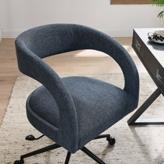 Pinnacle Slate Blue Upholstered Office Chair - Ornate Home
