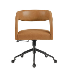 Pinnacle Tan Vegan Leather Office Chair - Ornate Home
