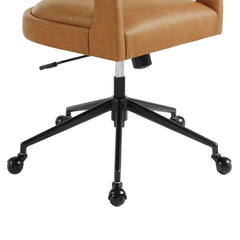 Pinnacle Tan Vegan Leather Office Chair - Ornate Home