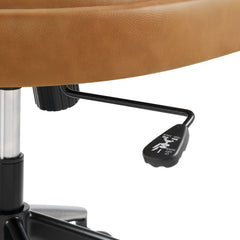 Pinnacle Tan Vegan Leather Office Chair - Ornate Home
