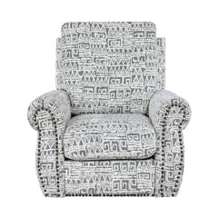 Pinnacle White Swivel Chair - Ornate Home