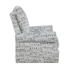 Pinnacle White Swivel Chair - Ornate Home