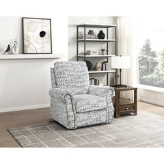 Pinnacle White Swivel Chair - Ornate Home