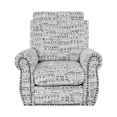 Pinnacle White Swivel Chair - Ornate Home