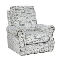 Pinnacle White Swivel Chair - Ornate Home