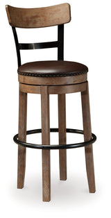 Pinnadel Light Brown Bar Height Bar Chair (Online Special Price) - Ornate Home