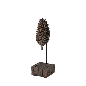 Pinterra Brown Small Resin Pinecone Replica - Ornate Home