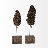Pinterra Brown Small Resin Pinecone Replica - Ornate Home