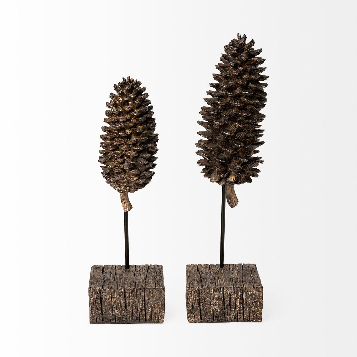 Pinterra Brown Small Resin Pinecone Replica - Ornate Home