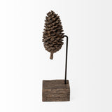 Pinterra Brown Small Resin Pinecone Replica - Ornate Home