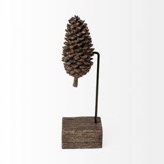 Pinterra Brown Small Resin Pinecone Replica - Ornate Home
