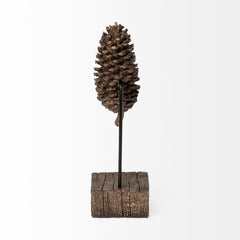Pinterra Brown Small Resin Pinecone Replica - Ornate Home