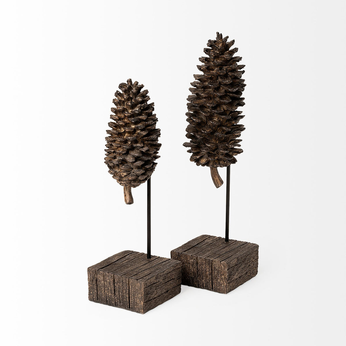 Pinterra Brown Small Resin Pinecone Replica - Ornate Home