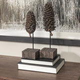Pinterra Brown Small Resin Pinecone Replica - Ornate Home