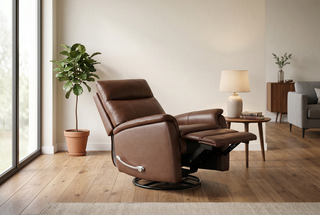 Pioneer Brown Manual Recliner - Ornate Home