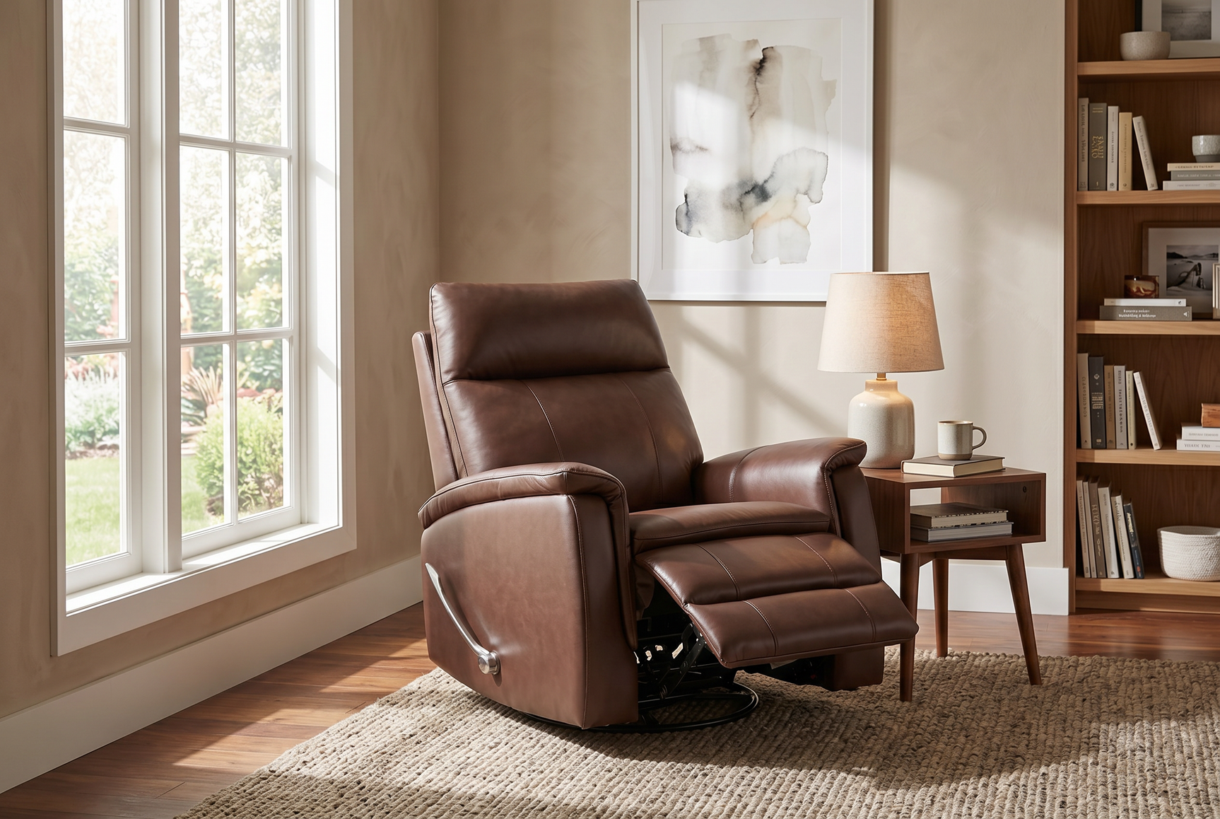 Pioneer Brown Manual Recliner - Ornate Home