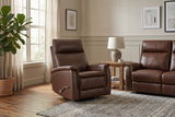 Pioneer Brown Manual Recliner - Ornate Home
