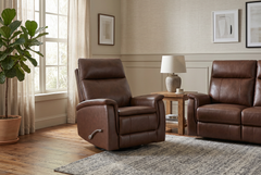 Pioneer Brown Manual Recliner - Ornate Home