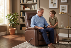 Pioneer Brown Manual Recliner - Ornate Home