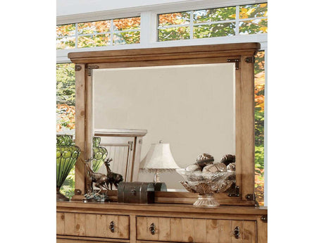 Pioneer Weathered Elm  Mirror - Ornate Home