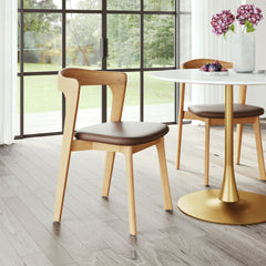Pioro Brown & Natural Dining Chair (Set of 2) - Ornate Home