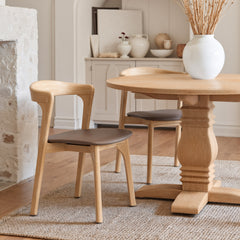 Pioro Brown & Natural Dining Chair (Set of 2) - Ornate Home