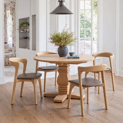 Pioro Brown & Natural Dining Chair (Set of 2) - Ornate Home