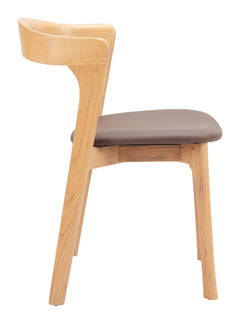 Pioro Brown & Natural Dining Chair (Set of 2) - Ornate Home