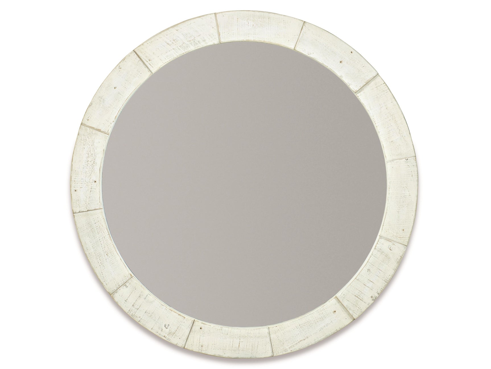 Piper Brushed White Mirror - Ornate Home