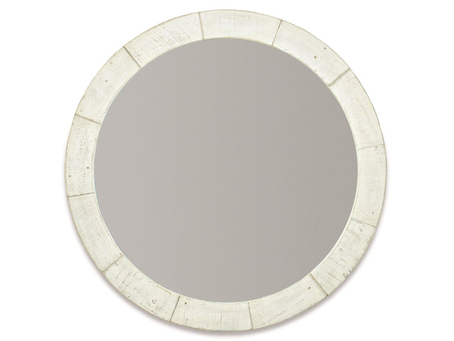 Piper Brushed White Mirror - Ornate Home