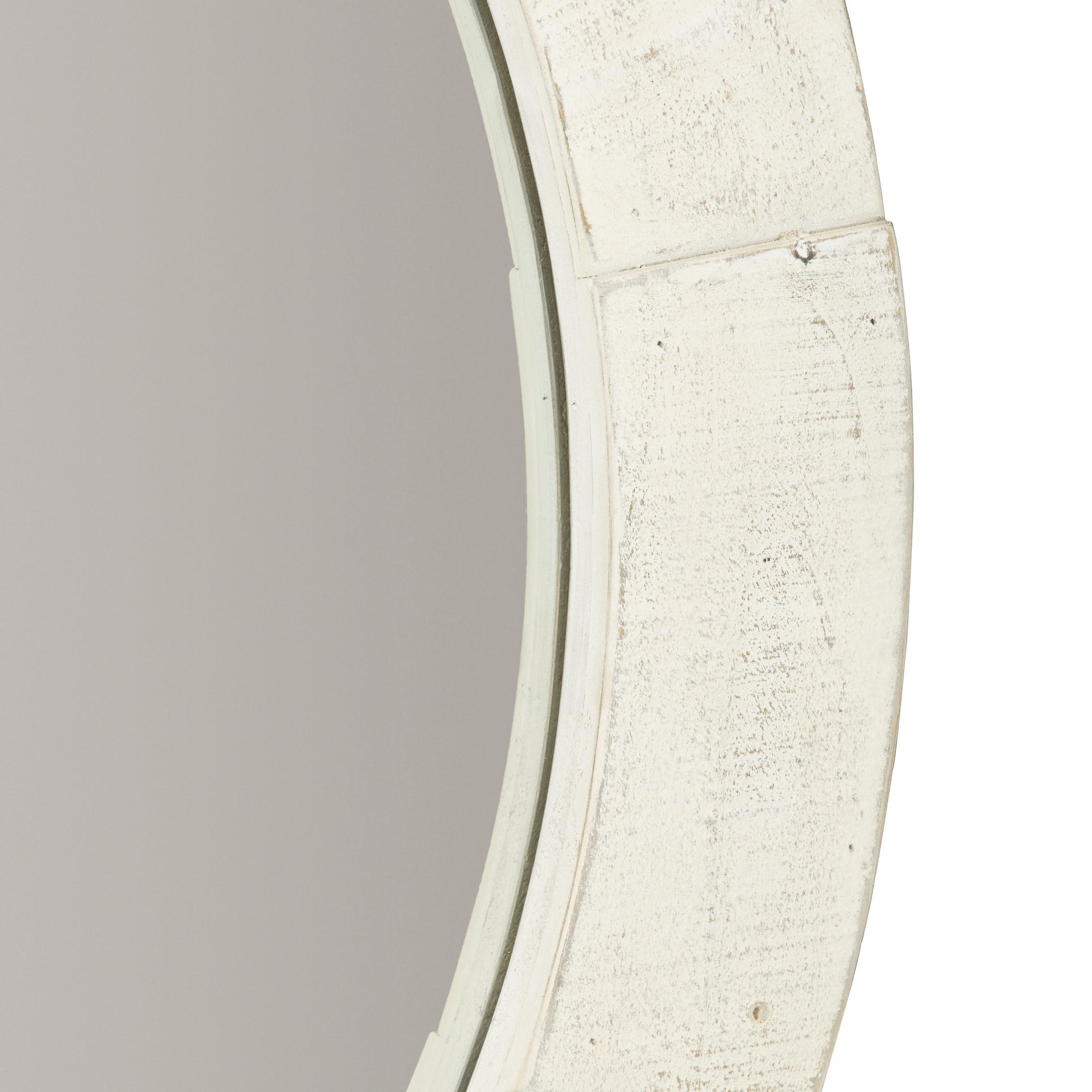 Piper Brushed White Mirror - Ornate Home