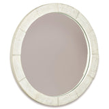 Piper Brushed White Mirror - Ornate Home