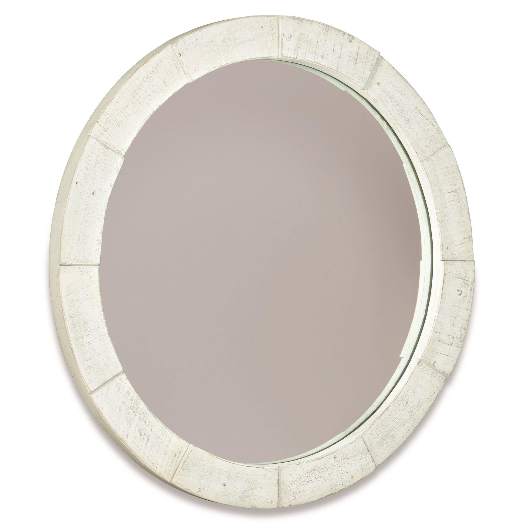 Piper Brushed White Mirror - Ornate Home