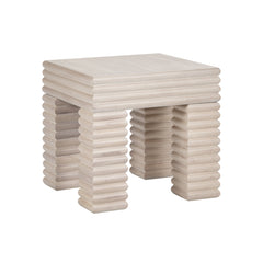 Piper Cream End Table - Ornate Home