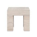 Piper Cream End Table - Ornate Home