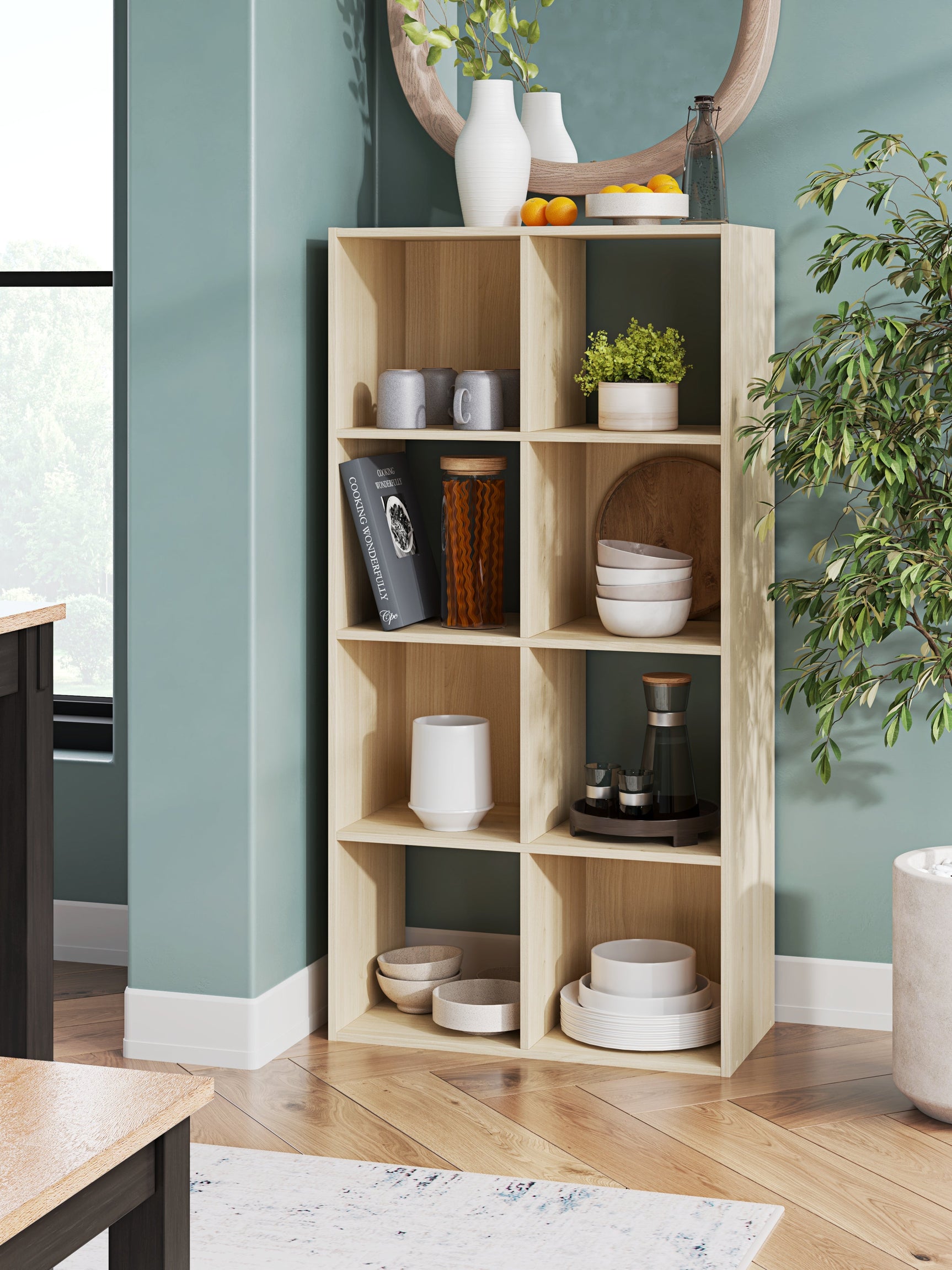 Piperton Tan Eight Cube Organizer (Online Special Price) - Ornate Home