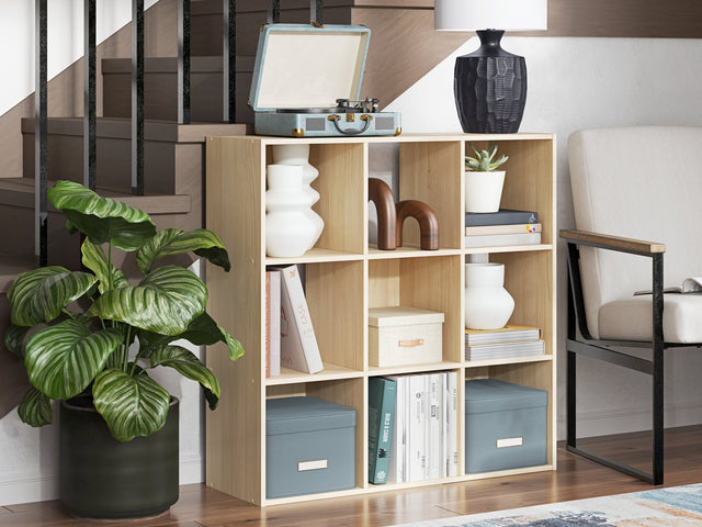 Piperton Tan Nine Cube Organizer (Online Special Price) - Ornate Home