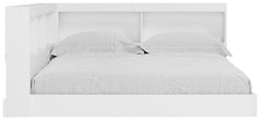 Piperton White Full Bookcase Storage Youth Bed - Ornate Home