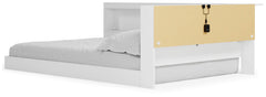 Piperton White Full Bookcase Storage Youth Bed - Ornate Home