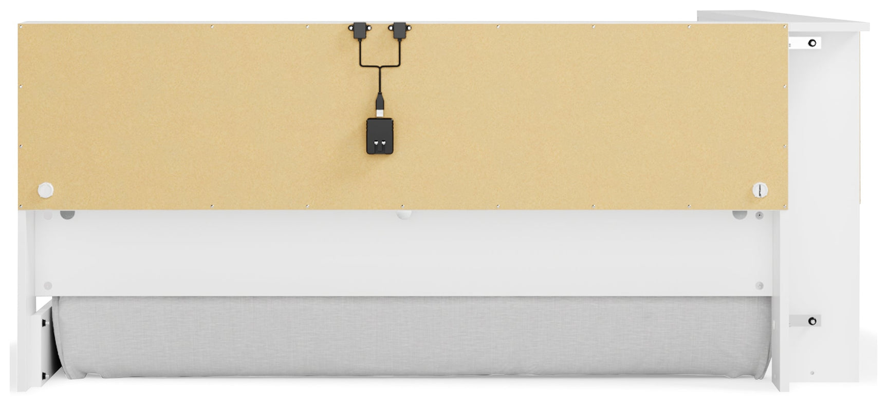 Piperton White Full Bookcase Storage Youth Bed - Ornate Home