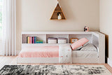 Piperton White Twin Bookcase Storage Bed (Online Special Price) - Ornate Home