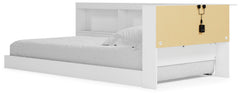 Piperton White Twin Bookcase Storage Youth Bed - Ornate Home