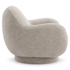 Pippa Oatmeal Swivel Chair - Ornate Home