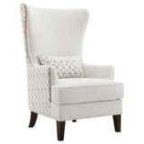 Pippin Latte Upholstered High Wingback Accent Chair - Ornate Home