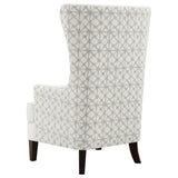 Pippin Latte Upholstered High Wingback Accent Chair - Ornate Home